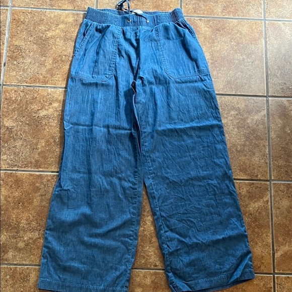 Michael Kors Pants - Micheal Kors Denim Chambray Soft Tie Waist Denim Size S/P